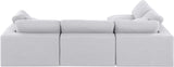 Comfy Modular Sectional Sofa - Versatile Linen Textured Design with Overstuffed Down Feather Cushions