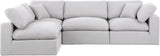 Comfy Modular Sectional Sofa - Versatile Linen Textured Design with Overstuffed Down Feather Cushions