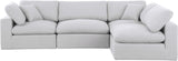 Comfy Modular Sectional Sofa - Versatile Linen Textured Design with Overstuffed Down Feather Cushions