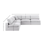 Comfy Modular Sectional - Luxurious Linen Fabric with Overstuffed Cushions for Ultimate Comfort and Style