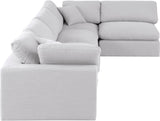 Comfy Modular Sectional Sofa in Rich Beige with Overstuffed Cushions for Ultimate Comfort & Style