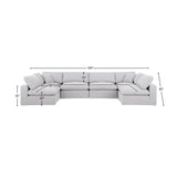 Comfy Modular Sectional - Versatile Contemporary Design with Plush Down Feather Cushions for Comfort