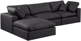 Comfy Modular Sectional Sofa - Luxurious Vegan Leather, Overstuffed Cushions for Ultimate Comfort