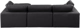 Comfy Modular Sectional Sofa - Luxurious Vegan Leather, Overstuffed Cushions for Ultimate Comfort