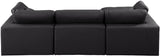 Comfy Modular Sectional Sofa - Luxurious Vegan Leather, Overstuffed Cushions for Ultimate Comfort