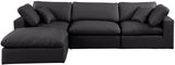 Comfy Modular Sectional Sofa - Luxurious Vegan Leather, Overstuffed Cushions for Ultimate Comfort