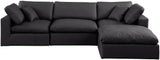 Comfy Modular Sectional Sofa - Luxurious Vegan Leather, Overstuffed Cushions for Ultimate Comfort