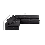 Comfy Modular Sectional - Luxurious Linen Fabric with Overstuffed Cushions for Ultimate Comfort and Style