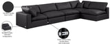 Comfy Modular Sectional Sofa in Vegan Leather - Stylish, Adaptable, and Overstuffed for Ultimate Comfort