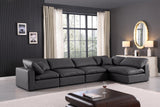 Comfy Modular Sectional Sofa in Vegan Leather - Stylish, Adaptable, and Overstuffed for Ultimate Comfort
