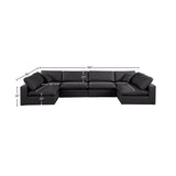 Comfy Modular Sectional - Versatile Contemporary Design with Plush Down Feather Cushions for Comfort