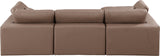 Comfy Modular Sectional Sofa - Luxurious Vegan Leather, Overstuffed Cushions for Ultimate Comfort