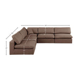 Comfy Modular Sectional - Luxurious Linen Fabric with Overstuffed Cushions for Ultimate Comfort and Style