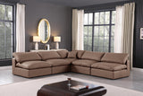 Comfy Modular Sectional - Luxurious Linen Fabric with Overstuffed Cushions for Ultimate Comfort and Style