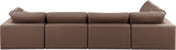 Comfy Modular Sectional Sofa in Vegan Leather - Stylish, Adaptable, and Overstuffed for Ultimate Comfort