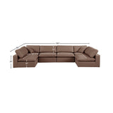 Comfy Modular Sectional - Versatile Contemporary Design with Plush Down Feather Cushions for Comfort