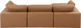 Comfy Modular Sectional Sofa - Luxurious Vegan Leather, Overstuffed Cushions for Ultimate Comfort