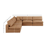 Comfy Modular Sectional - Luxurious Linen Fabric with Overstuffed Cushions for Ultimate Comfort and Style