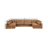 Comfy Modular Sectional - Versatile Contemporary Design with Plush Down Feather Cushions for Comfort
