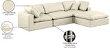Comfy Modular Sectional Sofa - Luxurious Vegan Leather, Overstuffed Cushions for Ultimate Comfort
