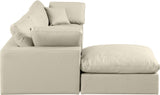 Comfy Modular Sectional Sofa - Luxurious Vegan Leather, Overstuffed Cushions for Ultimate Comfort