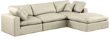 Comfy Modular Sectional Sofa - Luxurious Vegan Leather, Overstuffed Cushions for Ultimate Comfort