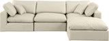 Comfy Modular Sectional Sofa - Luxurious Vegan Leather, Overstuffed Cushions for Ultimate Comfort