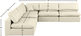 Comfy Modular Sectional - Luxurious Linen Fabric with Overstuffed Cushions for Ultimate Comfort and Style