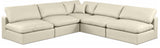 Comfy Modular Sectional - Luxurious Linen Fabric with Overstuffed Cushions for Ultimate Comfort and Style