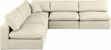 Comfy Modular Sectional - Luxurious Linen Fabric with Overstuffed Cushions for Ultimate Comfort and Style