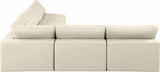 Comfy Modular Sectional - Luxurious Linen Fabric with Overstuffed Cushions for Ultimate Comfort and Style