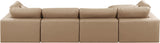 Comfy Modular Sectional Sofa - Luxurious Vegan Leather Design with Overstuffed Cushions for Comfort