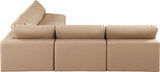 Comfy Modular Sectional - Luxurious Linen Fabric with Overstuffed Cushions for Ultimate Comfort and Style