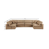 Comfy Modular Sectional - Versatile Contemporary Design with Plush Down Feather Cushions for Comfort