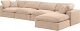 Comfy Velvet Modular Sectional - Adaptable Seating with Plush Down Feather Cushions for Ultimate Comfort