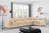 Comfy Velvet Modular Sectional - Adaptable Seating with Plush Down Feather Cushions for Ultimate Comfort