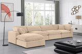 Comfy Velvet Modular Sectional - Adaptable Seating with Plush Down Feather Cushions for Ultimate Comfort