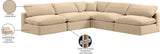 Comfy Modular Sectional - Luxurious Linen Fabric with Overstuffed Cushions for Ultimate Comfort and Style