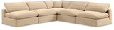 Comfy Modular Sectional - Luxurious Linen Fabric with Overstuffed Cushions for Ultimate Comfort and Style