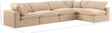 Comfy Velvet Modular Sectional - Luxurious Versatile Seating with Plush Down Feather Cushions