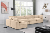 Comfy Velvet Modular Sectional - Luxurious Versatile Seating with Plush Down Feather Cushions