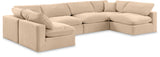 Comfy Modular Sectional - Versatile Contemporary Design with Plush Down Feather Cushions for Comfort