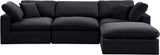 Comfy Modular Sectional Sofa - Luxurious Velvet, Overstuffed Cushions, Versatile Design for Comfort