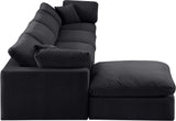 Comfy Velvet Modular Sectional - Adaptable Seating with Plush Down Feather Cushions for Ultimate Comfort
