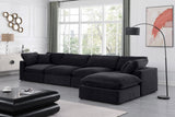 Comfy Velvet Modular Sectional - Adaptable Seating with Plush Down Feather Cushions for Ultimate Comfort