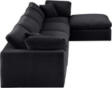 Comfy Velvet Modular Sectional - Adaptable Seating with Plush Down Feather Cushions for Ultimate Comfort