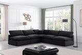 Comfy Modular Sectional - Luxurious Linen Fabric with Overstuffed Cushions for Ultimate Comfort and Style