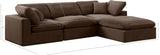 Comfy Modular Sectional Sofa - Luxurious Velvet, Overstuffed Cushions, Versatile Design for Comfort