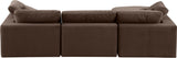 Comfy Modular Sectional Sofa - Luxurious Velvet, Overstuffed Cushions, Versatile Design for Comfort