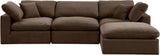 Comfy Modular Sectional Sofa - Luxurious Velvet, Overstuffed Cushions, Versatile Design for Comfort
